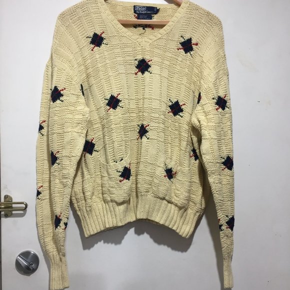 VINTAGE POLO by RALPH LAUREN KNITTED SWEATERS SIZE L - Picture 2 of 8